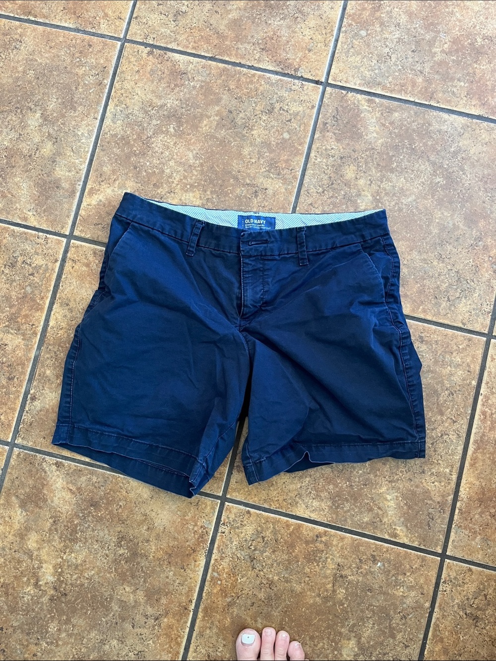 Old Navy Navy Blue Cotton Everyday Shorts Size 6